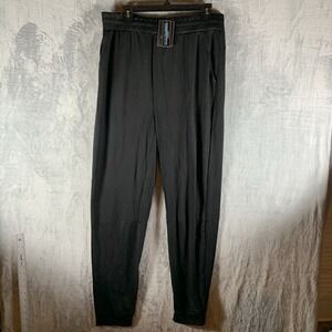 Blue Ice Men's Joggers XL Black‎ Pockets High Rise Pull Stretch Lounge NWT
